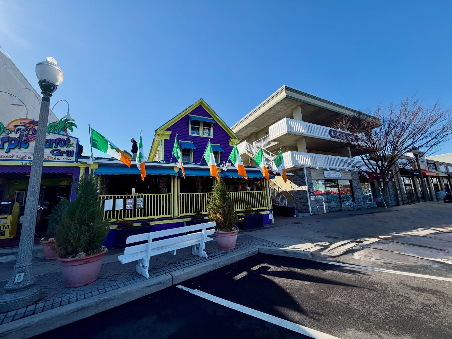 🍀 St Patrick’s Day Celebration kicks off tomorrow Friday, March 13th at Purple Parrot in downtown Rehoboth and the party runs through St. Patrick’s Day on Tuesday!

We’re pouring $4 Green Bud Light pints all weekend long along with Irish favorites like $6 Black & Tans, $6 Guinness Stout, $6 Irish Coffee, $6 Harp, $8 Jameson drinks, and $9 Car Bombs.

The kitchen is serving up Irish classics including our slow cooked in house Corned Beef & Cabbage $21.75, Guinness Irish Stew $12.75, Shepherd’s Pie $21.75, and our Famous Grilled Triple Decker Reuben $17.75.

Saturday is our big St. Patrick’s Day Party with Matt Avery live on stage from 2 to 5 PM.

Karaoke starts at 9 PM Friday and Saturday, and the Drag Show takes the stage Sunday at 9 PM. NO COVER! 

Great food, cold pints, and a full weekend of 2026 St Patrick’s Day Irish FUN at the Parrot. 🍀 🦜 

#purpleparrot #rehobothbeach #rehobothlocals #delawarebeaches #stpatricksday